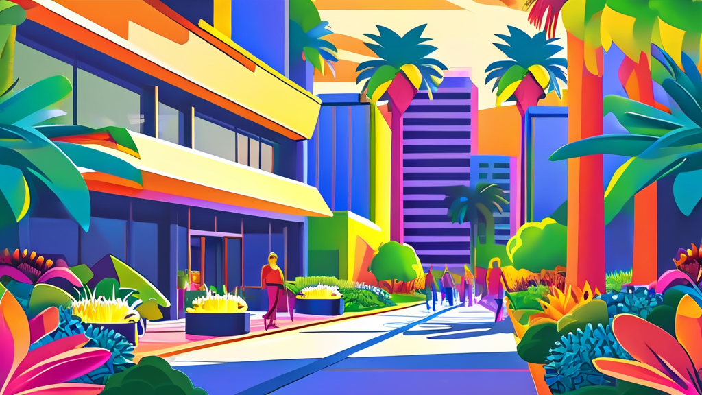 환경 변화, 기회와 도전 (cartoon 스타일)