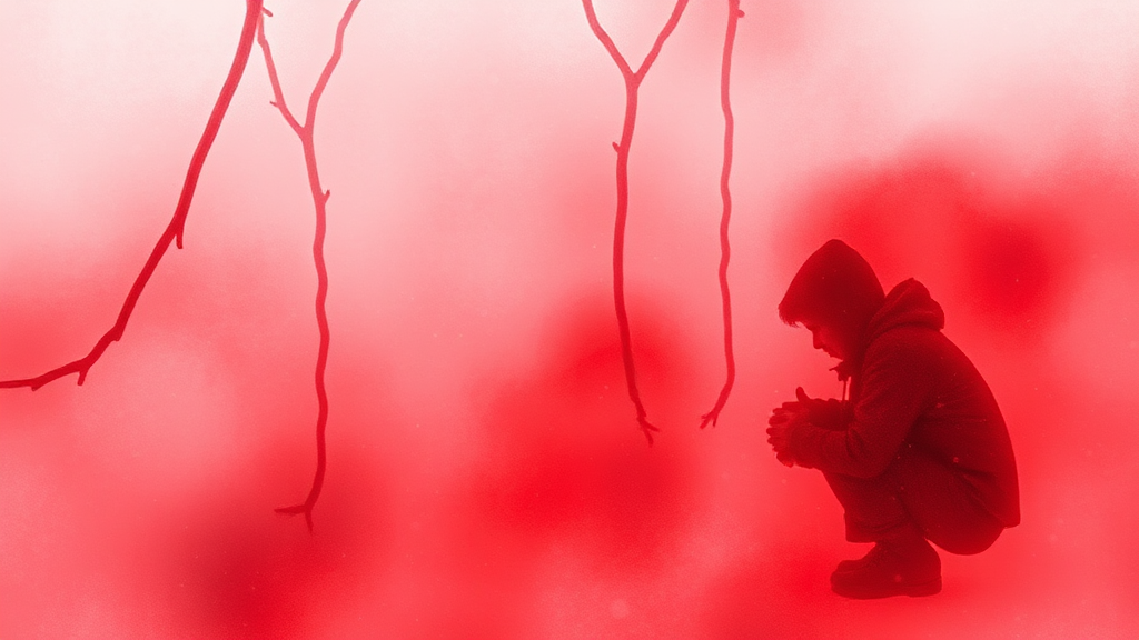 심근경색과 협심증, 어떤 관계일까요? (watercolor 스타일)