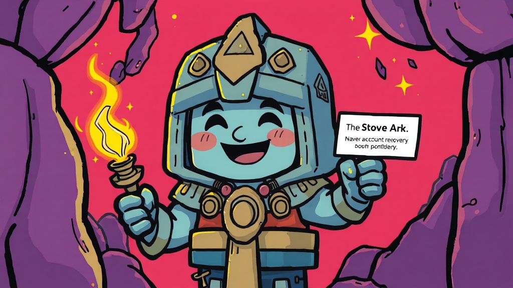 스토브 인증앱 이용자 (cartoon 스타일)