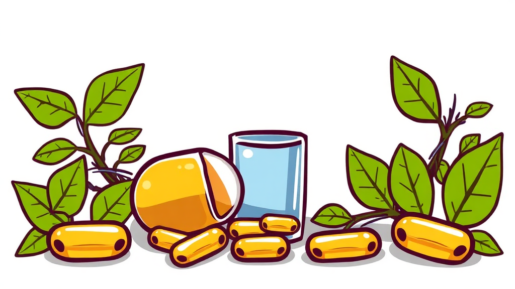 호로파 캡슐 섭취 방법 (cartoon 스타일)