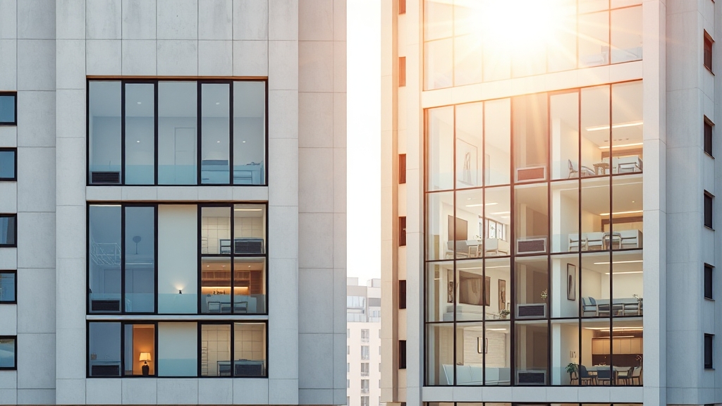 평면도 및 타입별 특징 (realistic 스타일)