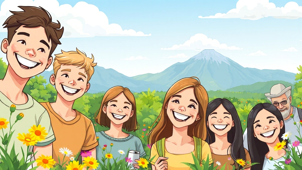 치과 치료와 잇몸 관리의 중요성 (cartoon 스타일)