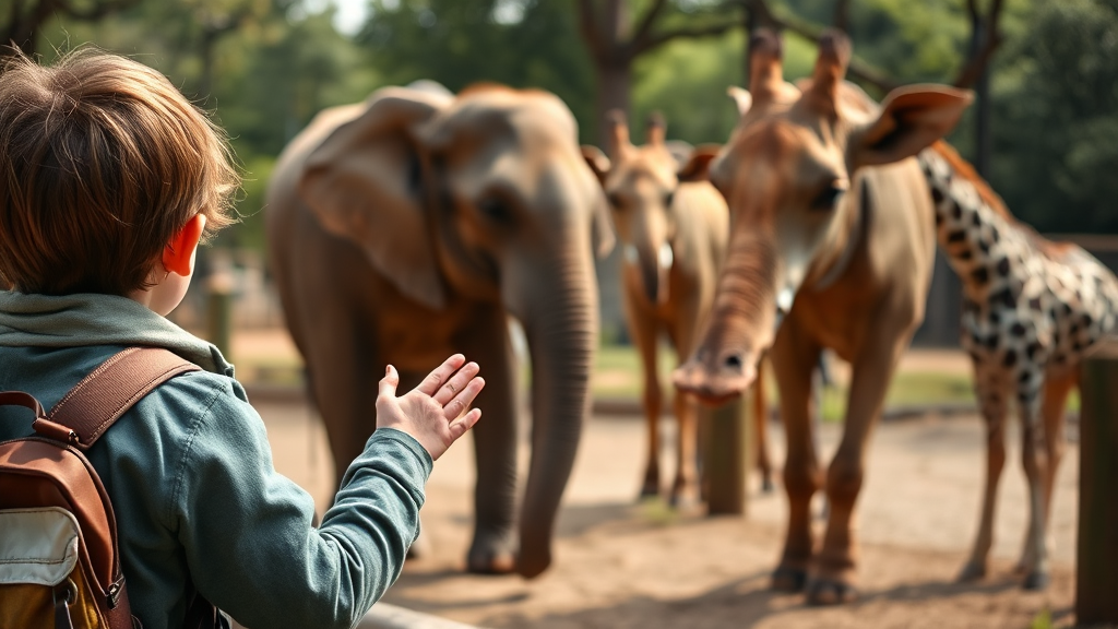 아이와 함께하는 에버랜드 워킹 사파리 완벽 가이드 (realistic 스타일)