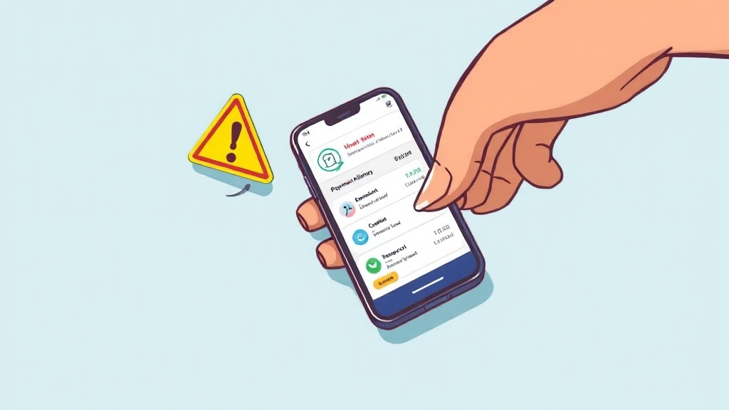 소액결제 내역 확인 및 관리 (cartoon 스타일)