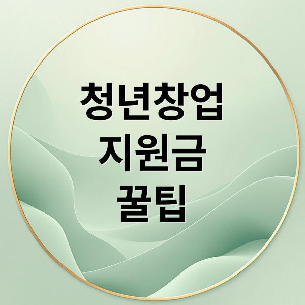 청년창업
지원금
꿀팁 (청년창업지원금 신청)