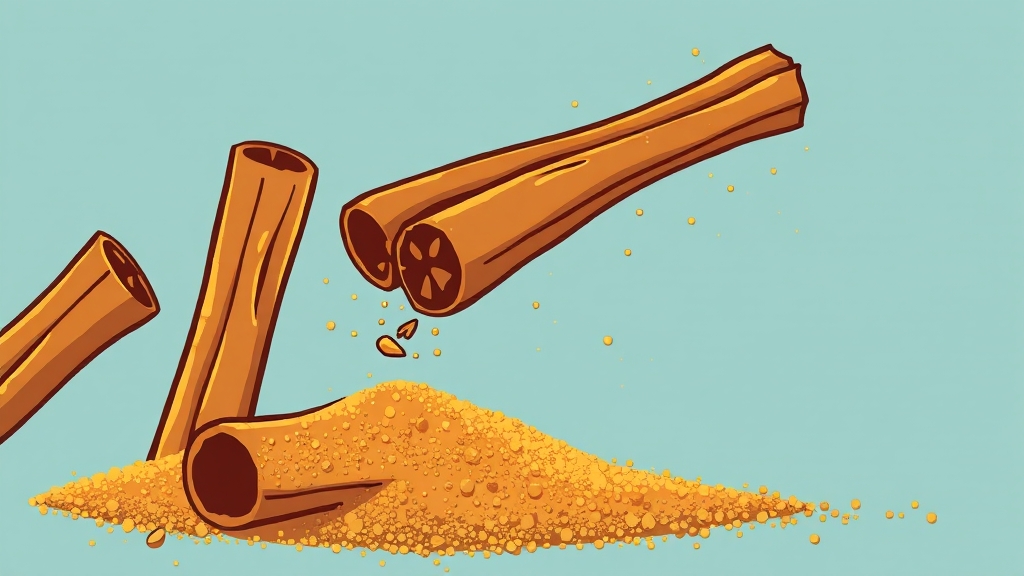 계피 vs 시나몬, 차이점은? (cartoon 스타일)