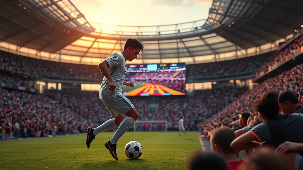 애플TV와 MLS 파트너십: 변화와 전망 (realistic 스타일)