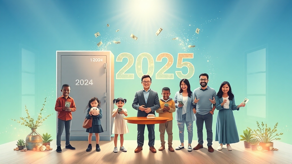 2025년 증여 전략 (illustration 스타일)