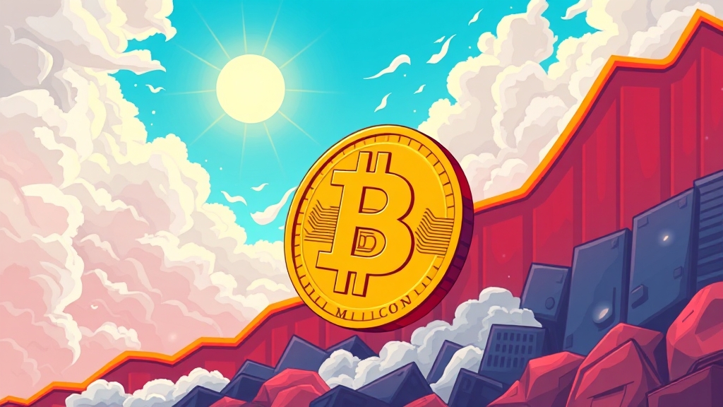 2024 비트코인 상승세 분석: 원인, 전망, 투자 전략 한눈에 6 비트코인, 앞으로 어떻게 될까? (cartoon 스타일)