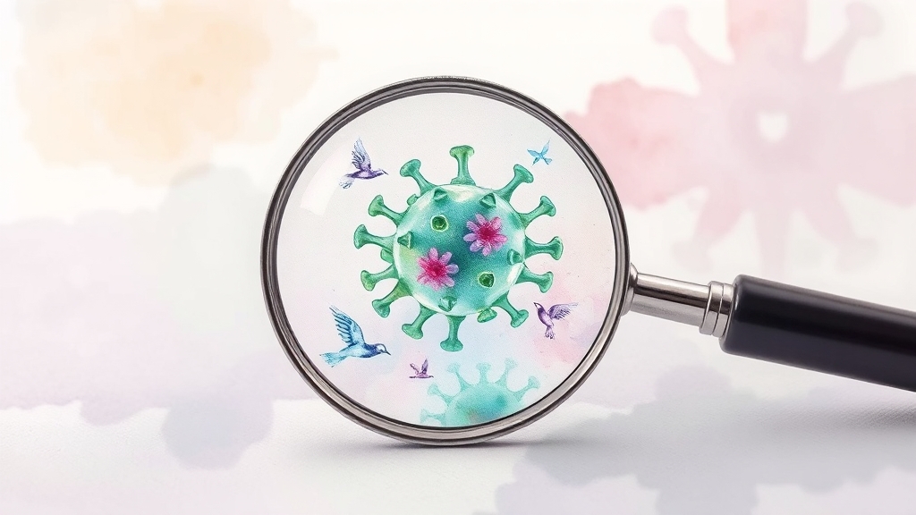 헤르페스 재발 방지 및 관리 (watercolor 스타일)