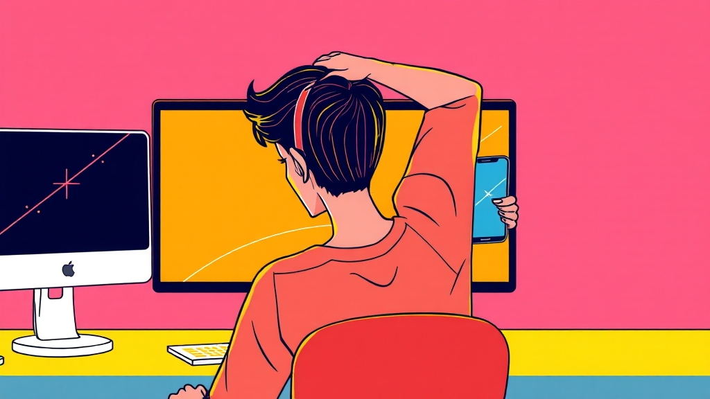 자세 교정 및 생활 습관 개선 (illustration 스타일)