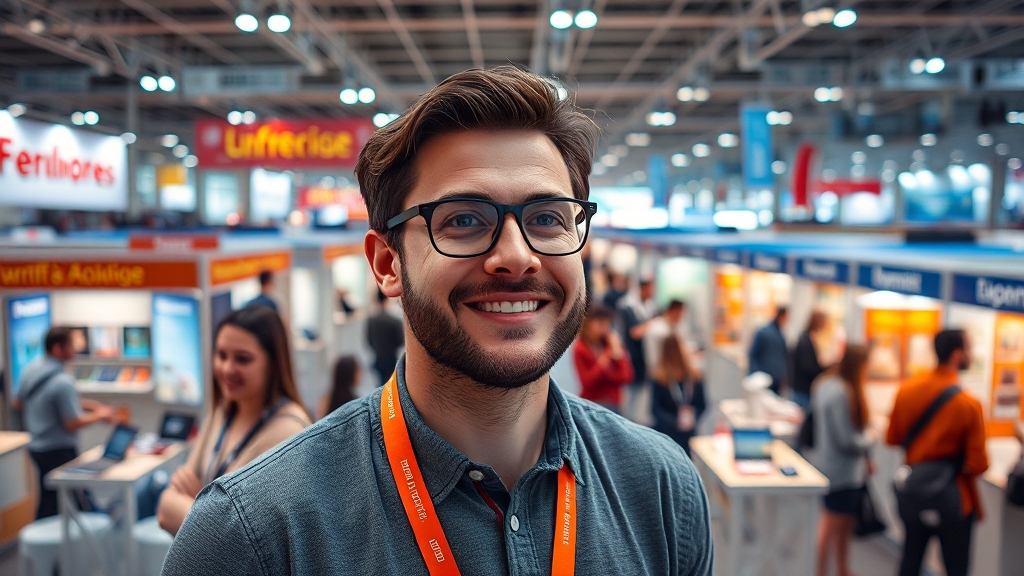 온라인 채용관 활용 (realistic 스타일)