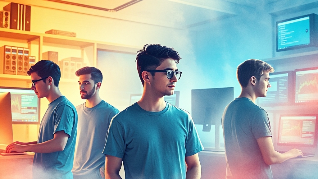 웹호스팅 서비스 유지보수와 문제 해결 (watercolor 스타일)