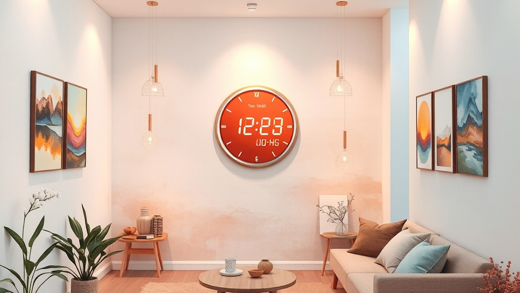 LED 벽시계, 기능과 효과는? (watercolor 스타일)
