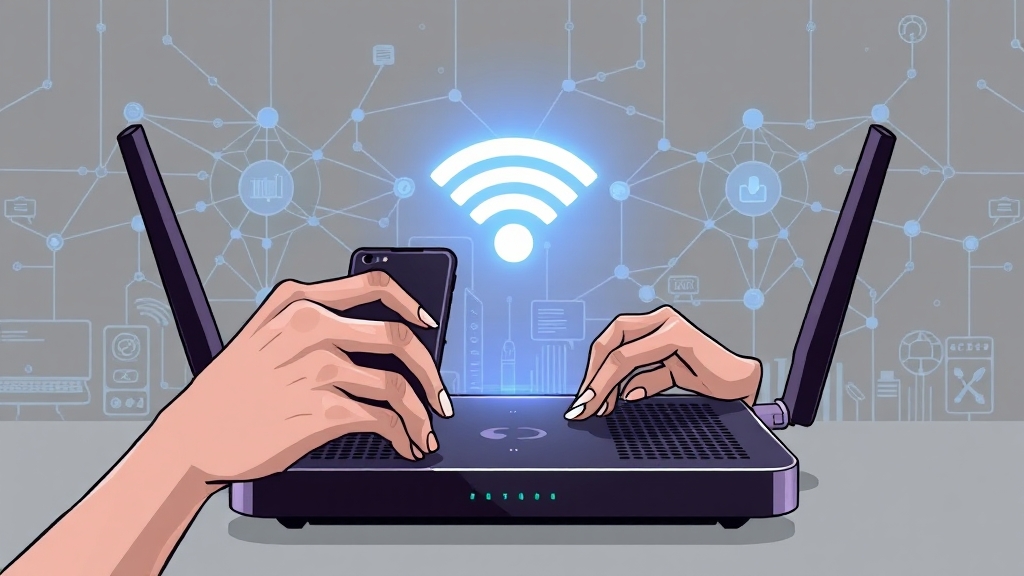 와이파이 연결 실패 시 점검 (illustration 스타일)