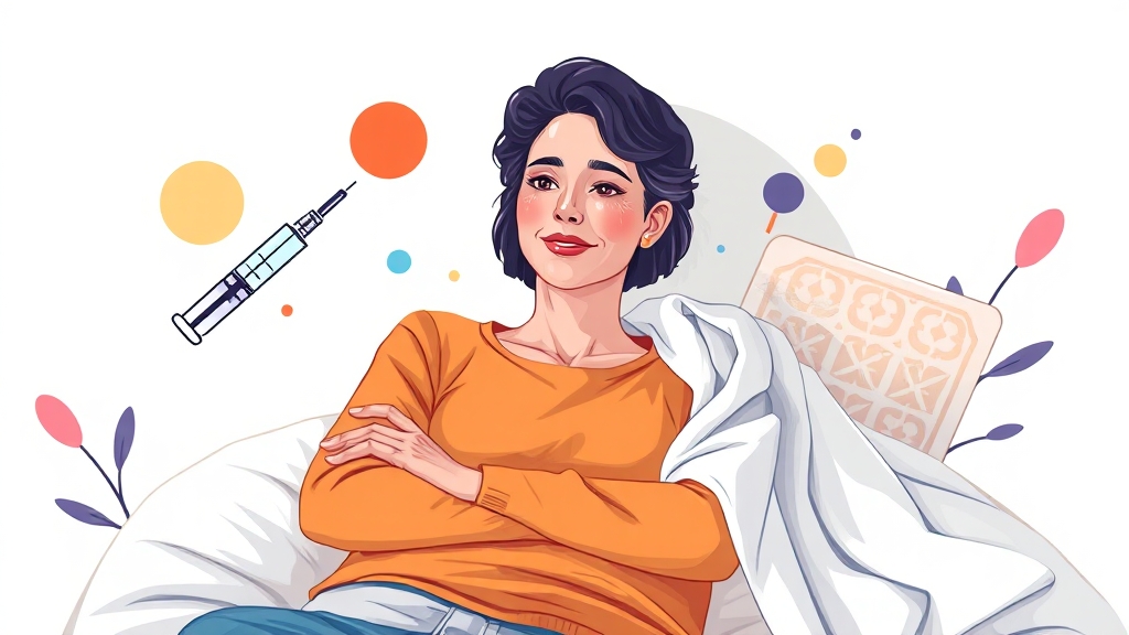 시술 전후 주의사항 (illustration 스타일)