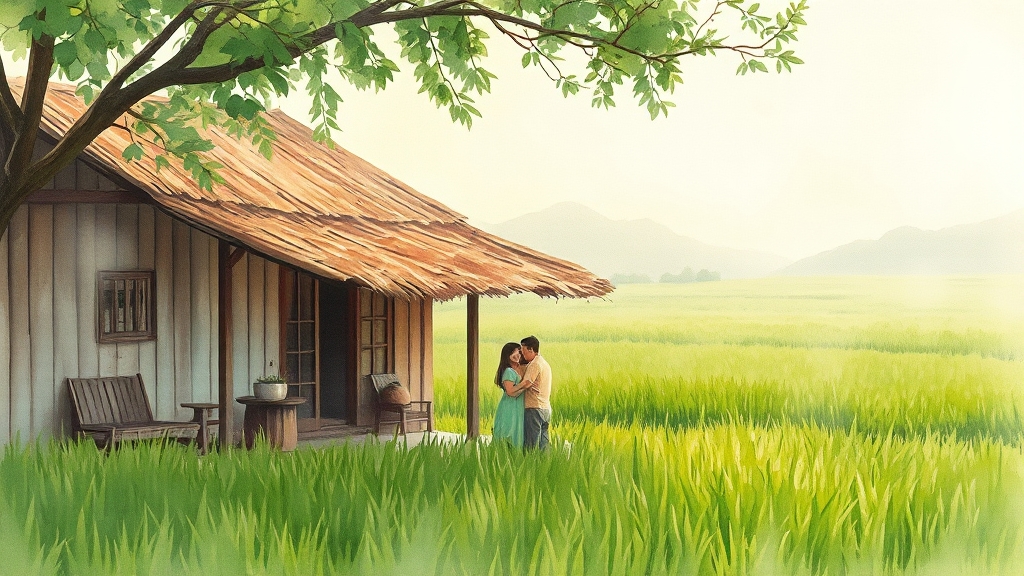 상황별 밥 짓는 꿈 해몽 (watercolor 스타일)