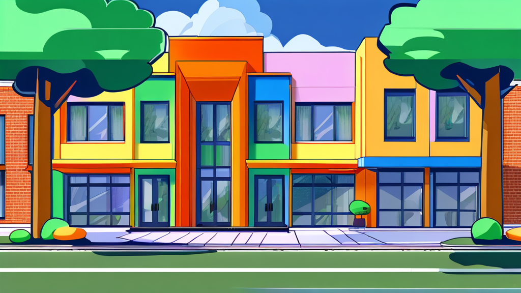 부동산 시장 및 관련 정책 변화 (cartoon 스타일)