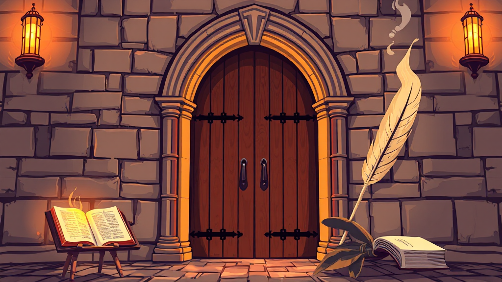 루터와 종교개혁의 시작 (illustration 스타일)