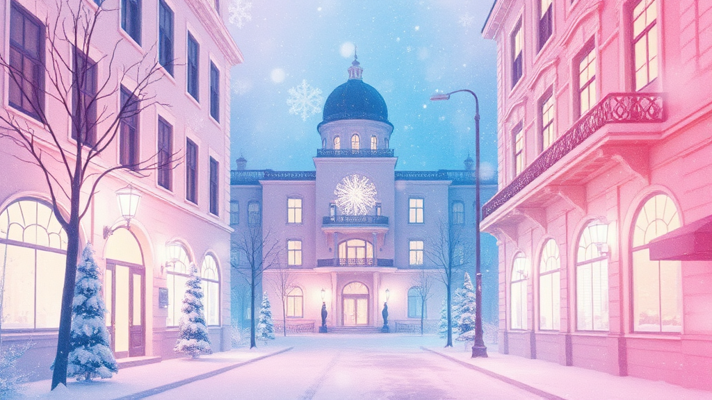 얼음 궁전 속 황홀경: 오로라쇼의 모든 것 (watercolor 스타일)