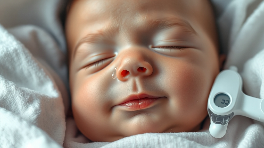 아기 코막힘 예방 & 관리법 (realistic 스타일)