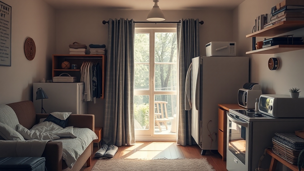 1인 가구를 위한 중고 거래 (realistic 스타일)