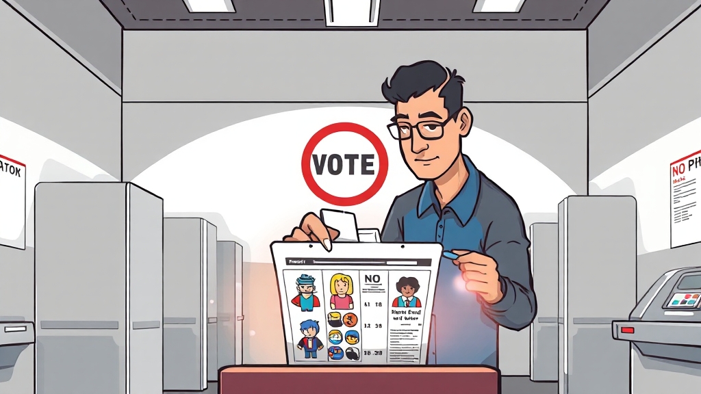 투표 시, 이것만은 꼭! (cartoon 스타일)