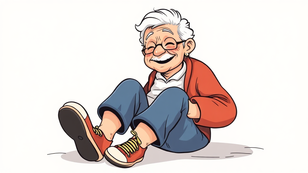 무릎 관절염 관리를 위한 생활 습관 및 주의사항 (illustration 스타일)