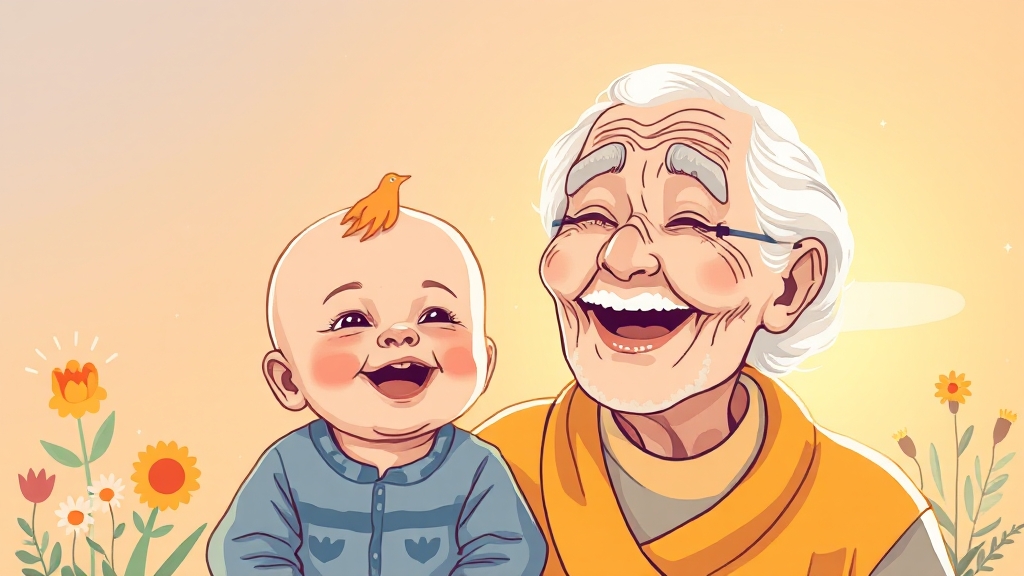 생애주기별 맞춤 복지 혜택 (illustration 스타일)