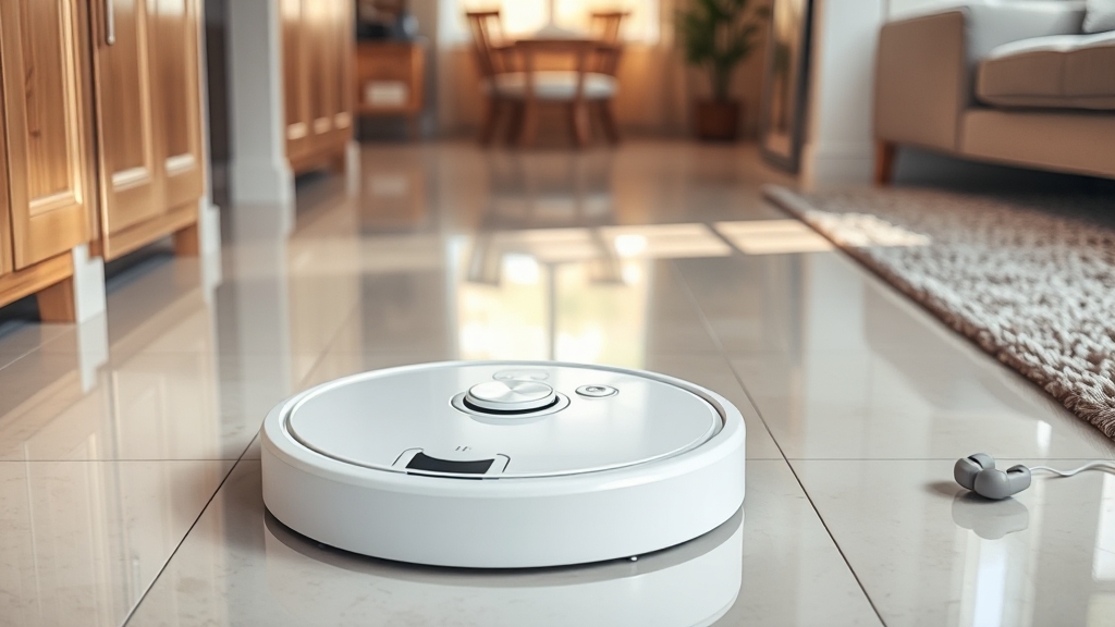 물걸레 기능 및 바닥 재질 대응 (realistic 스타일)