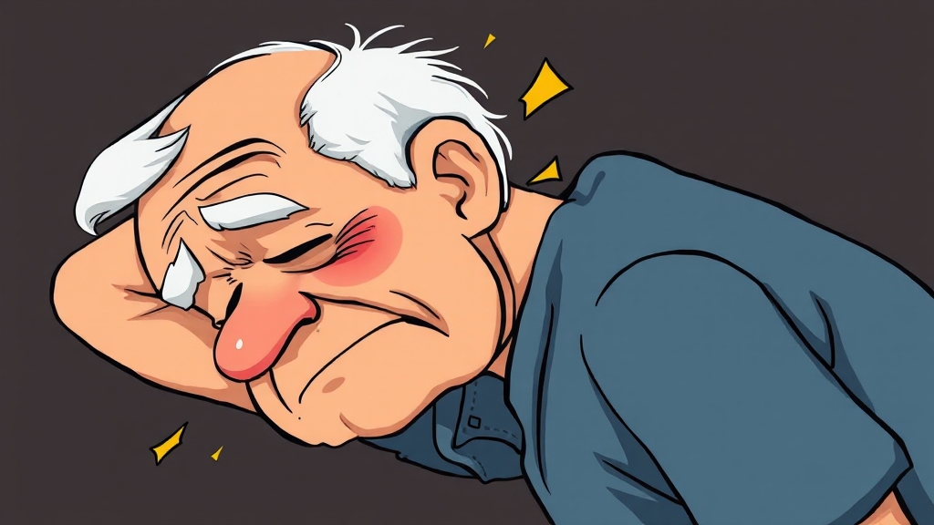 합병증 및 후유증: 대상포진의 위험성 (cartoon 스타일)