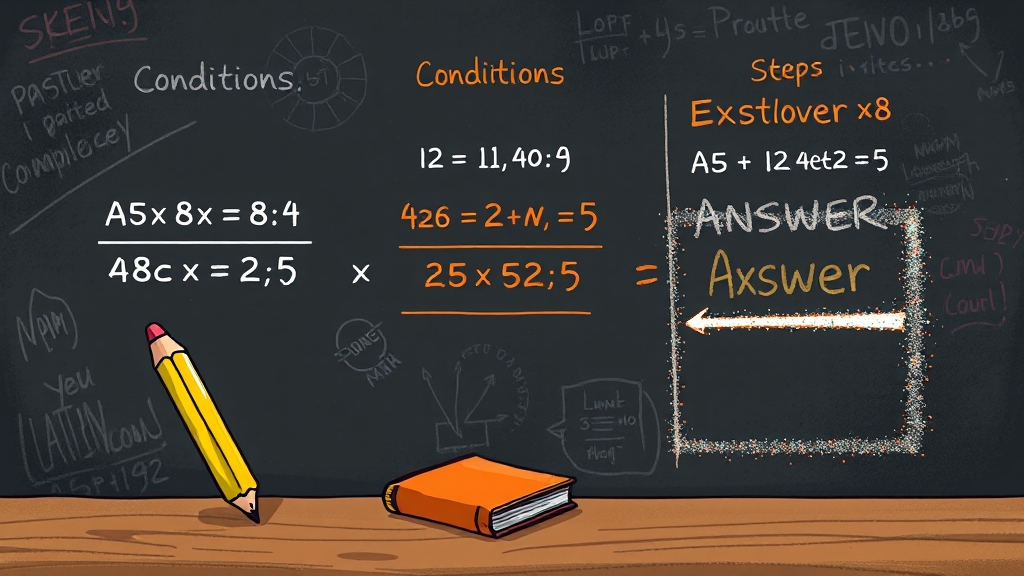 수학 문제, 글로 풀어쓰는 방법 (cartoon 스타일)