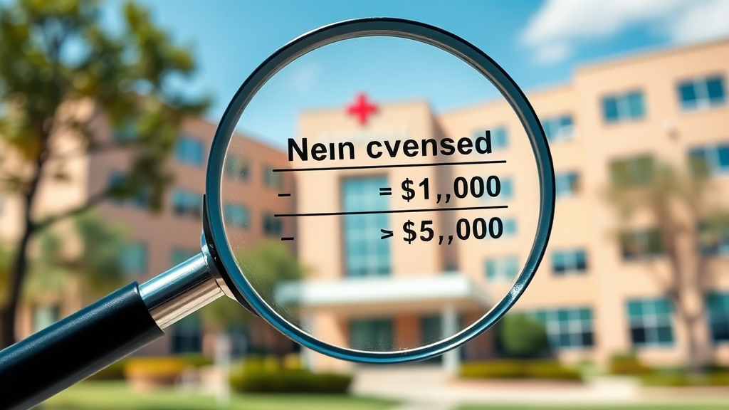 비급여 진료비 확인 및 비교 방법 (realistic 스타일)