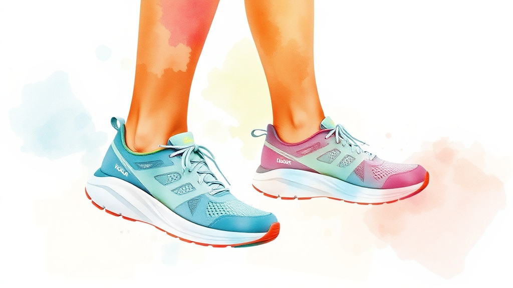 나에게 맞는 운동화 선택 가이드 (watercolor 스타일)