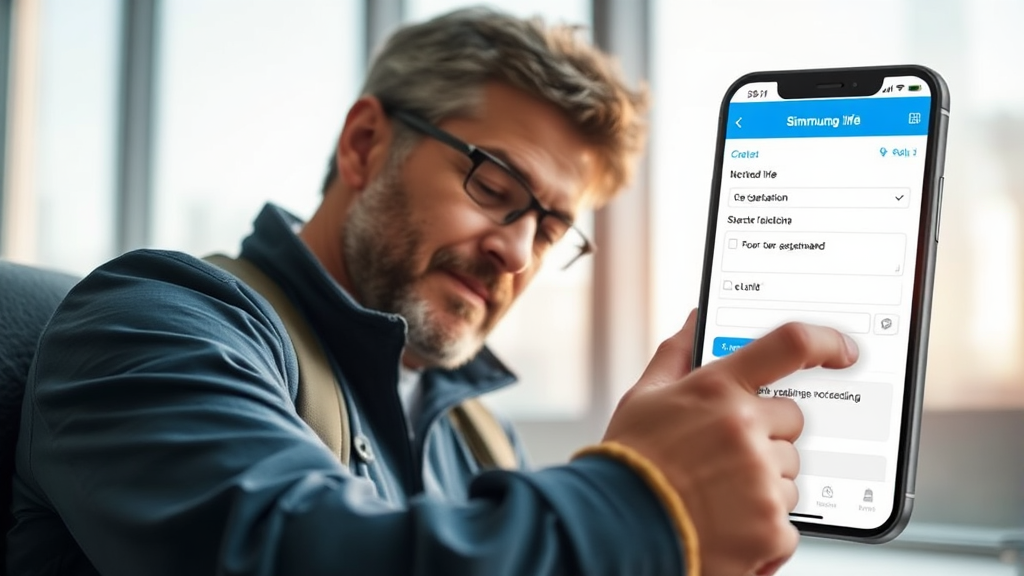 국민신문고 모바일 앱 이용 방법 (realistic 스타일)
