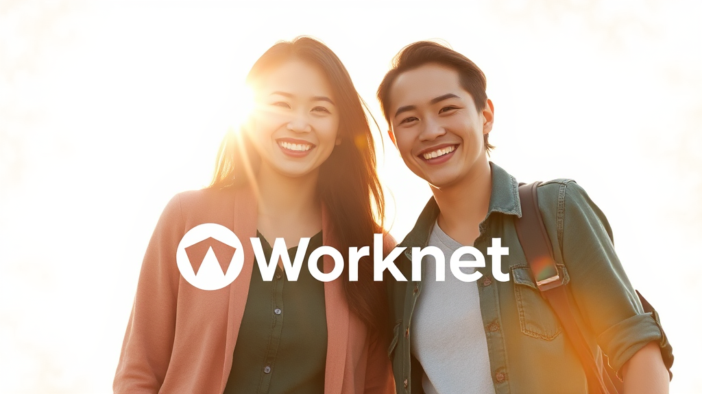 워크넷 취업 지원 프로그램 (watercolor 스타일)