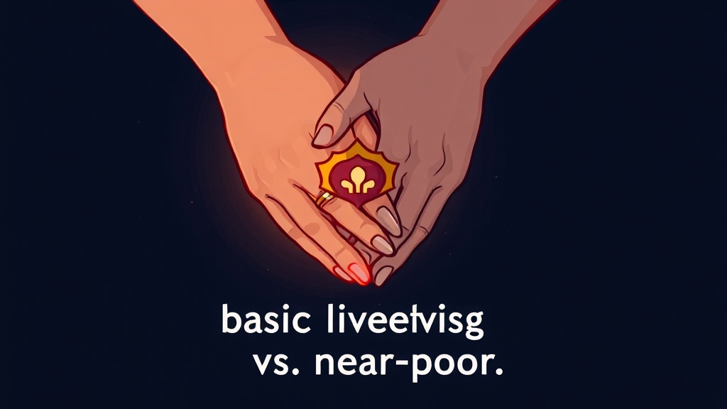 기초생활보장 제도와 차이점 (cartoon 스타일)