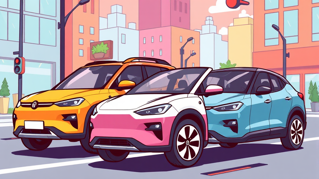 BYD 아토3 돌핀 씰 주요 전기차 모델 분석 일러스트