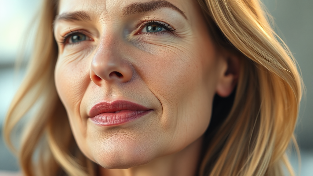 콜라겐과 피부 탄력의 관계 (realistic 스타일)