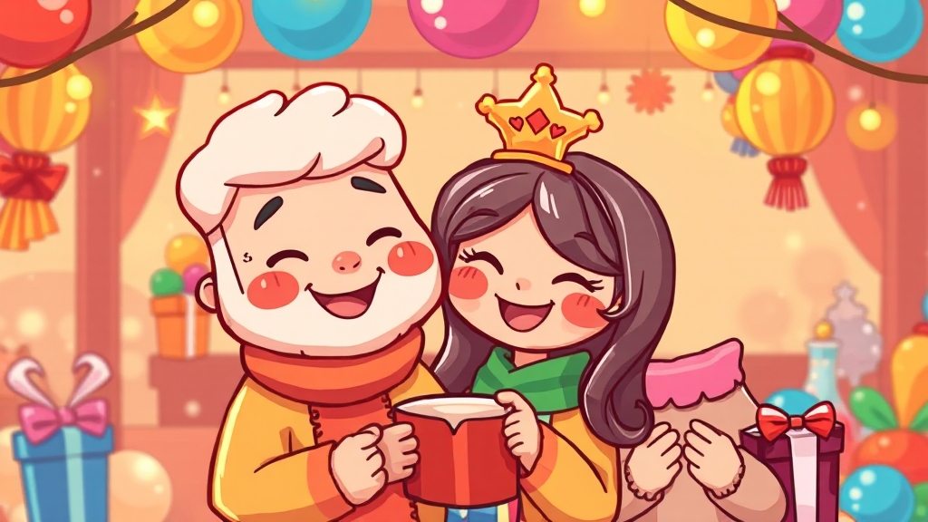 잡채 완성 및 보관 팁 (cartoon 스타일)