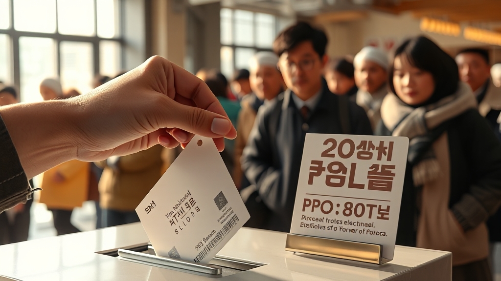 사전투표, 이것만은 꼭 지키세요! (realistic 스타일)