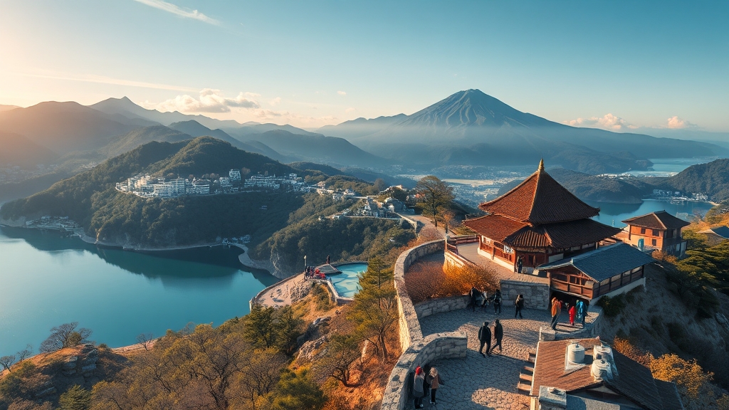 추천 여행지 & 숙소, 어디로 떠날까? (realistic 스타일)