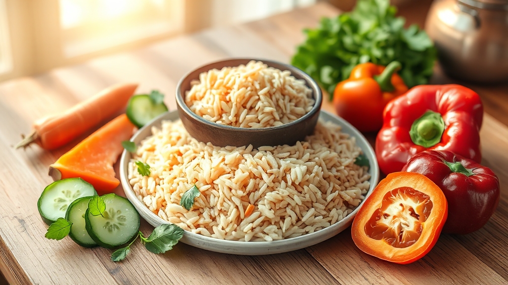 당뇨 쌀 선택 및 섭취 가이드 (watercolor 스타일)