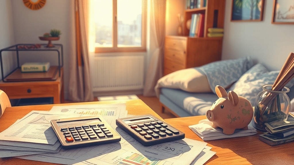 50대를 위한 소형 아파트 부동산 투자 A to Z: 안정 수익에서 위험 관리까지 5 월세 수익률 계산과 예산 관리 (watercolor 스타일)