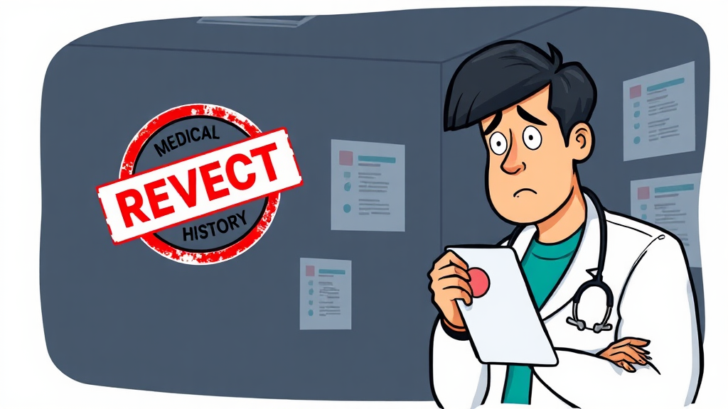 가입 거절 주요 원인 (cartoon 스타일)