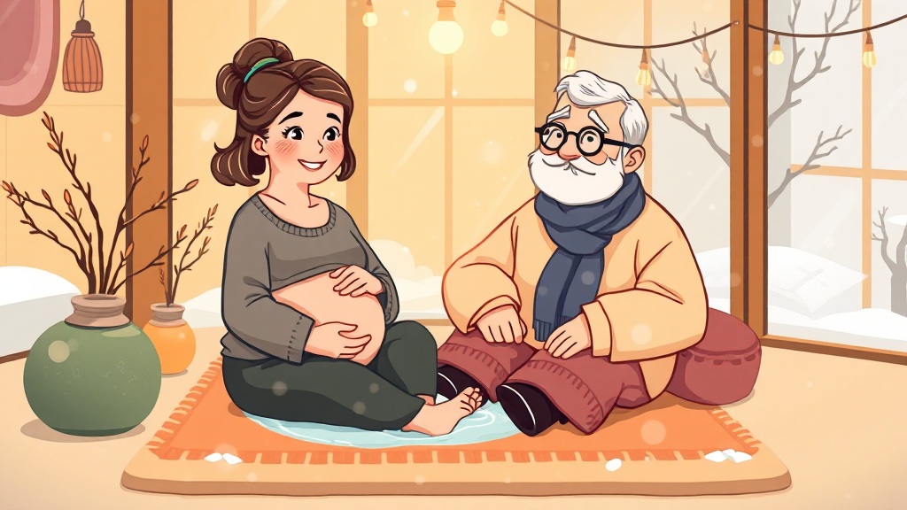 임산부 & 노약자 선택 가이드 (cartoon 스타일)