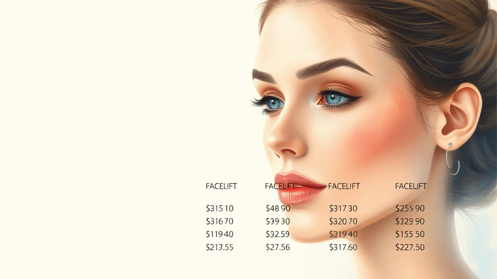 안면거상 비용, 가격 결정 요인부터 현명한 선택까지 A to Z 5 SMAS 리프팅부터 목 거상까지: 수술 방식별 비용 비교 (watercolor 스타일)