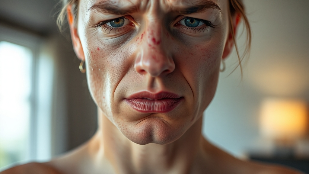 비오틴 부작용 (realistic 스타일)