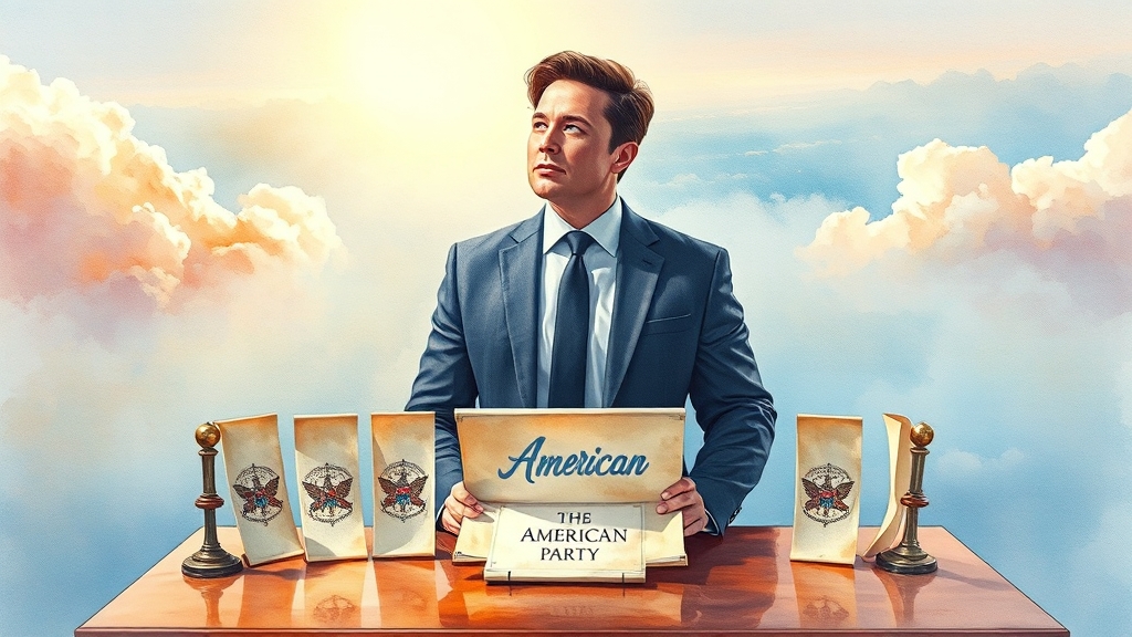 머스크, 왜 아메리카당을? (watercolor 스타일)