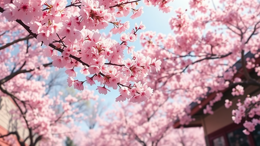 2026년 벚꽃 개화 시기 예측 (realistic 스타일)